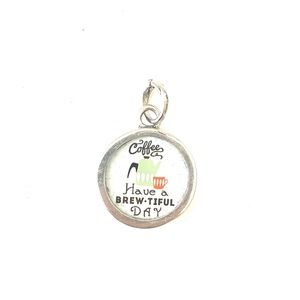 LAST ONE - My Cup of Tea Coffee Pick Up Sticks Reversible Charm